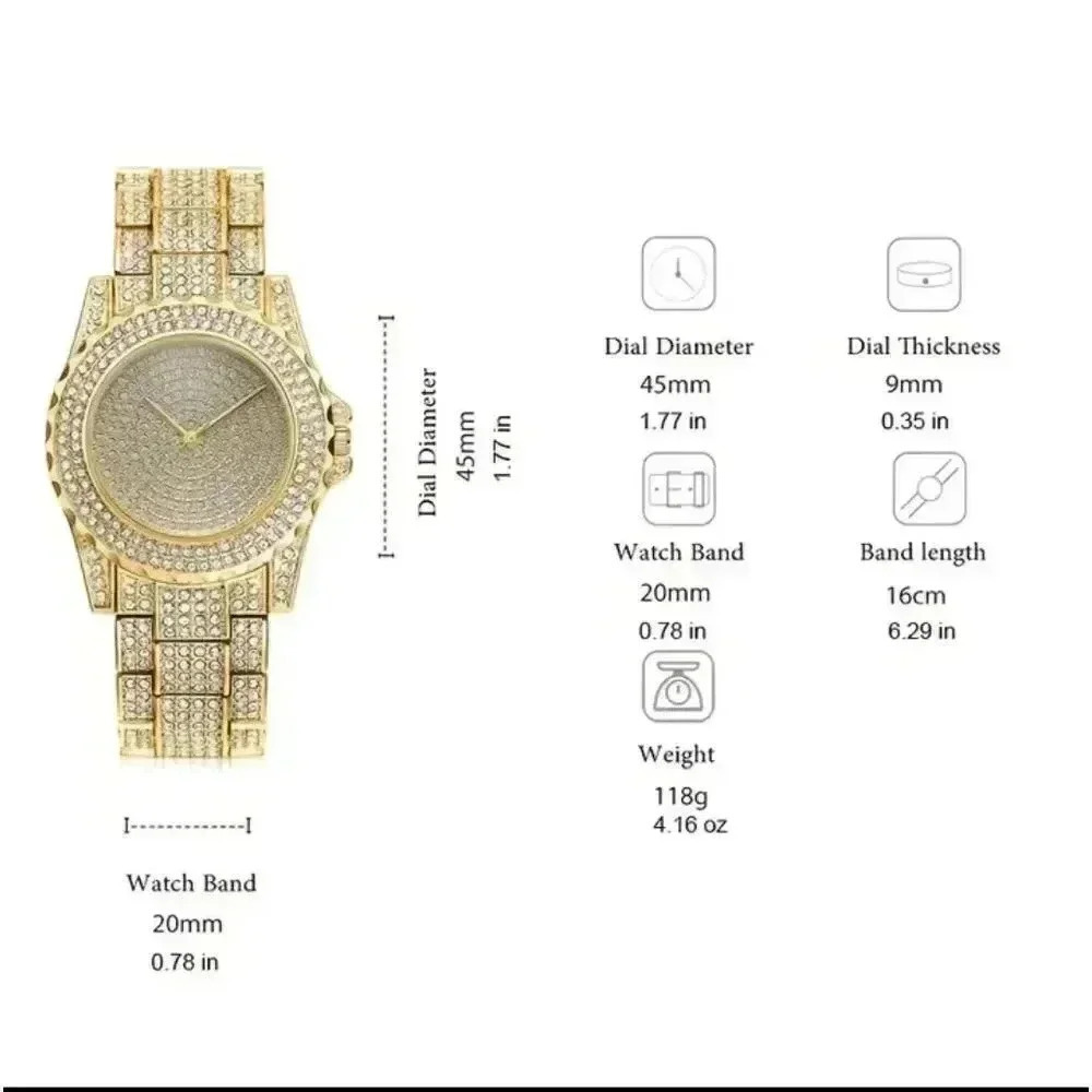 Alloy Watch Ladies Wristwatch 2pcs/set Fancy.. Sophisticated..NWT - Picture 4 of 8